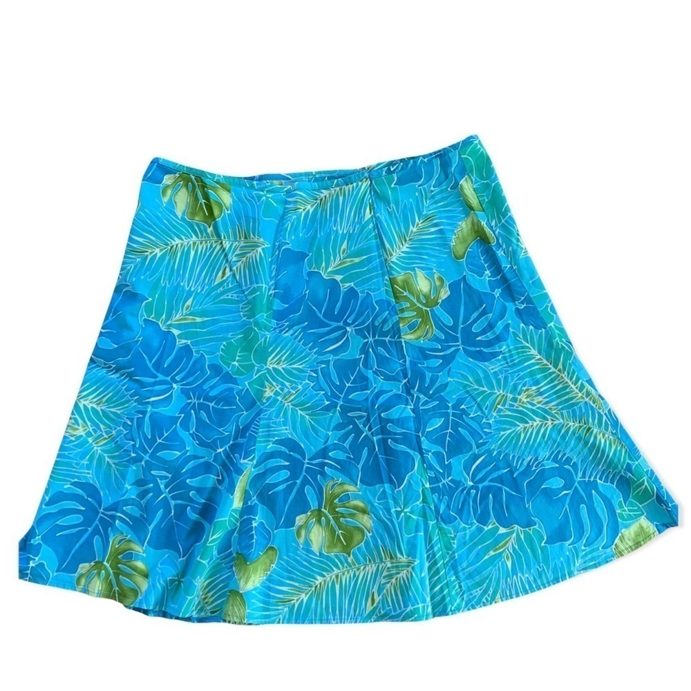 AVENUE size 22 Blue Green Plus Size pull on skirt